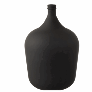 Vase Carafe Verre Noir Mat