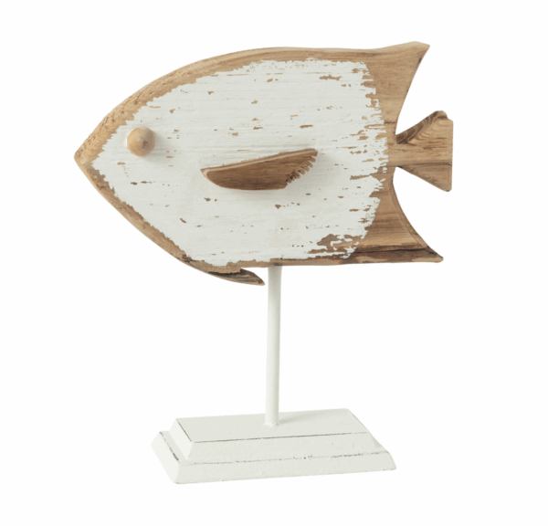 Poisson Boli Fer/Bois de Sapin Blanc/Naturel Petit