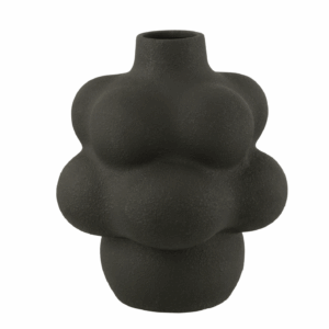 Vase en argile noire grand.