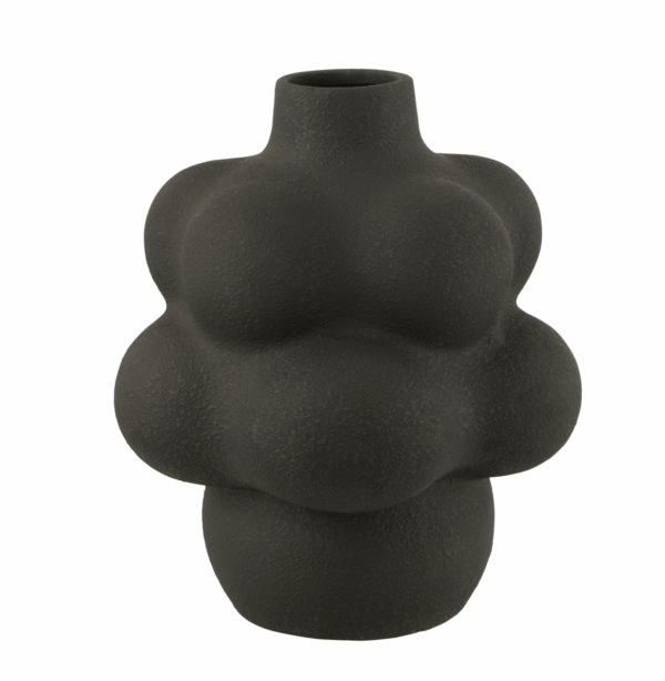 Vase en argile noire grand.