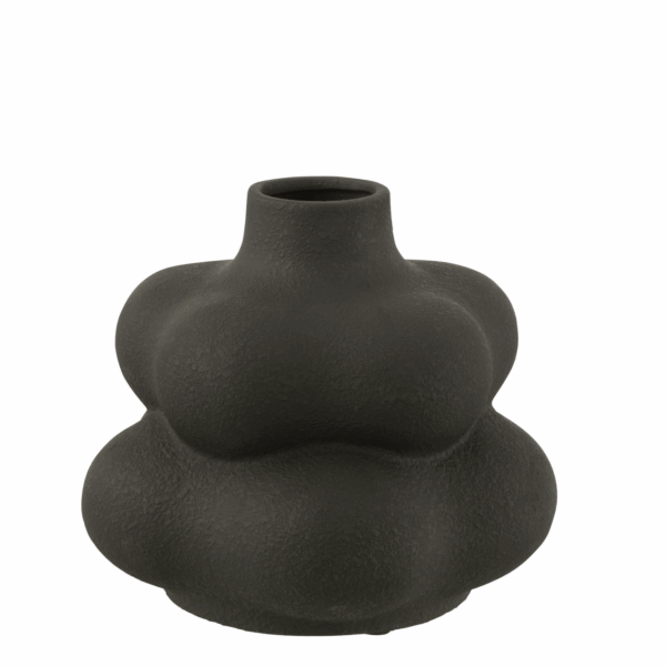 Vase en argile noir petit
