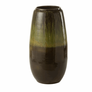 Vase en céramique verte petite aux olives