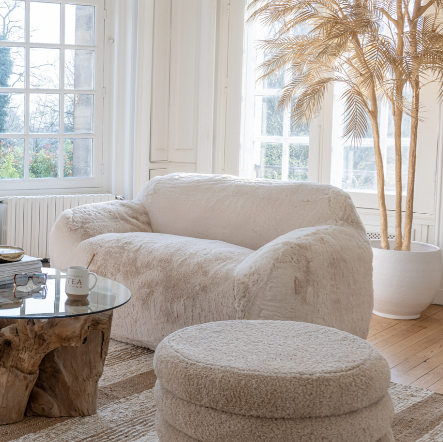 Canapé Cutie Polyester Crème Grand