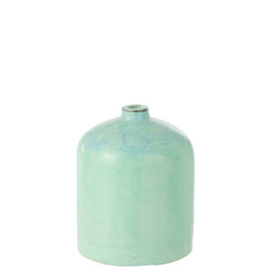 Vase Leonard en terre cuite bleue grand