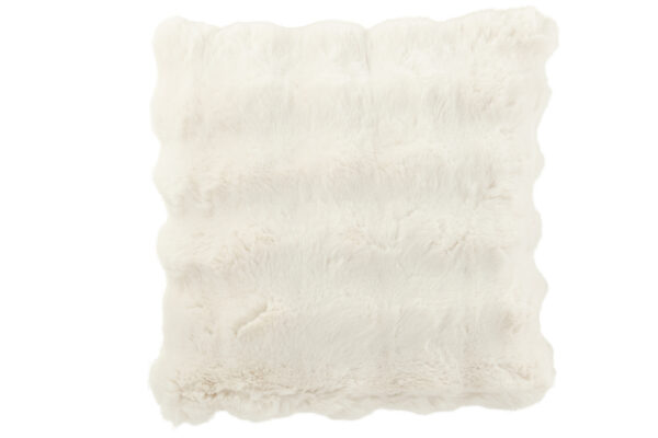 Coussin Ondulation Polyester Blanc