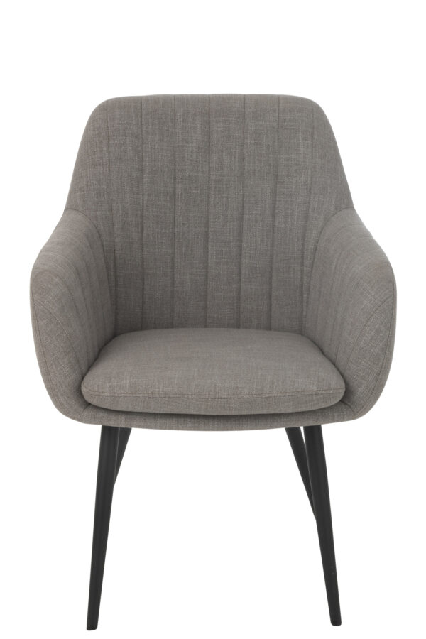 Chaise Miles en acier/mousse gris – Image 2