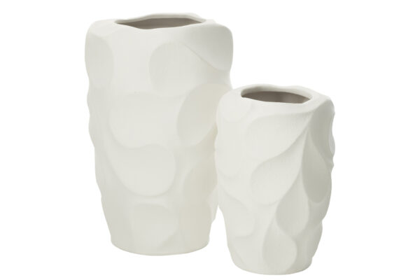 Vase en argile blanche Mirena grand – Image 2