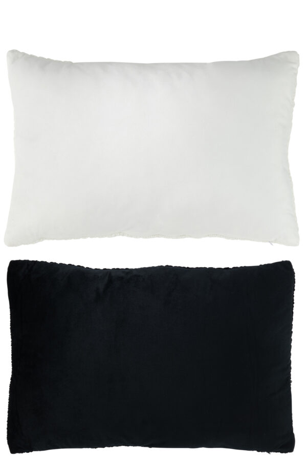 Broderie de coussin Maison Acrylique Noir/Blanc Ass2 – Image 2