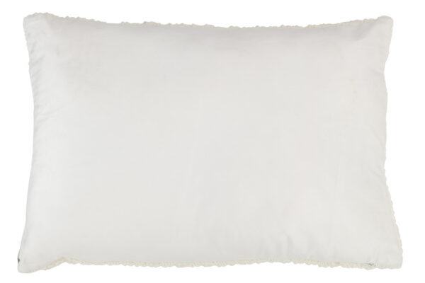 Coussin Maison Polyester/Acrylique Rouge/Blanc – Image 2