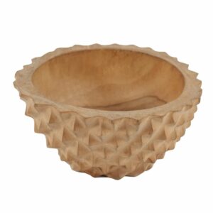 Le bol Durian en racine de teck - M