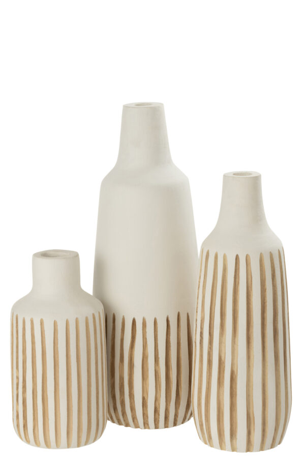 Vase en bois de Ying blanc grand – Image 3