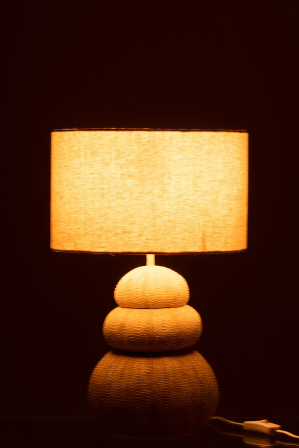 Lampe Table Oursin Poly Beige – Image 3