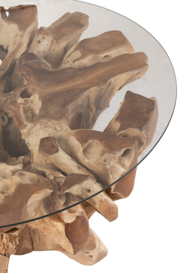 Table basse en teck naturel Raoul petite – Image 3