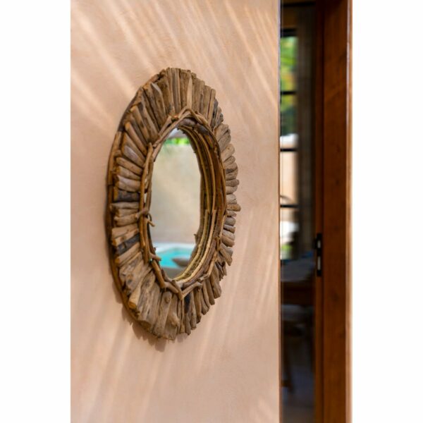 Le Miroir Couronne Driftwood - Naturel - M – Image 4