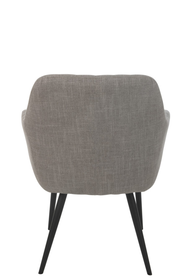 Chaise Miles en acier/mousse gris – Image 4