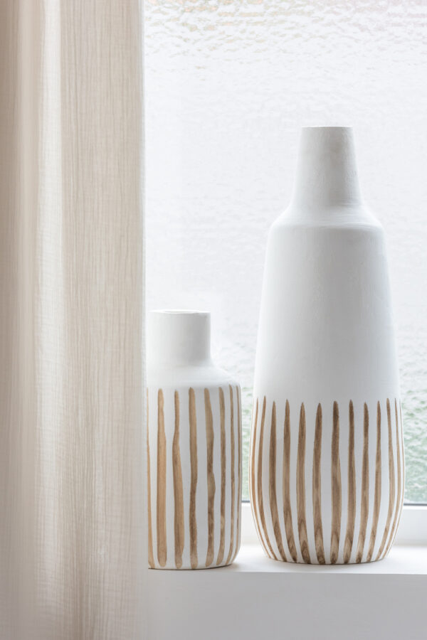 Vase en bois de Ying blanc grand – Image 4