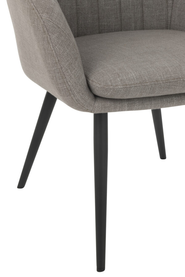 Chaise Miles en acier/mousse gris – Image 5