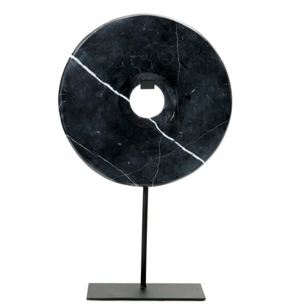 Le disque de marbre sur support - Noir - L – Image 4