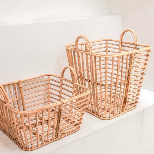 Panier à linge | Panier de plantes | Panier de rangement KUPANG en rotin (3 tailles) – Image 2