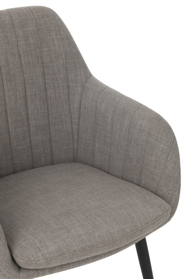 Chaise Miles en acier/mousse gris – Image 6