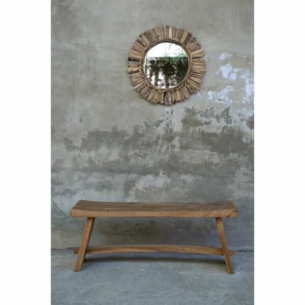 Le Miroir Couronne Driftwood - Naturel - M – Image 3