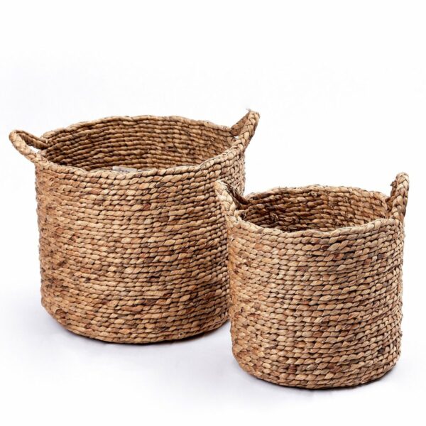 Panier à linge | Panier de plantes | Panier de Rangement BALAI en Jacinthe d'Eau (3 tailles) – Image 5