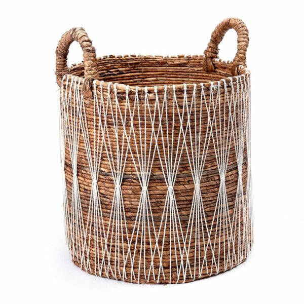 Panier à linge Boho | Panier de plantes | Panier de rangement MANDURO en fibre de bananier (3 tailles) – Image 9