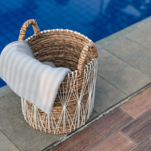 Panier à linge Boho | Panier de plantes | Panier de rangement MANDURO en fibre de bananier (3 tailles) – Image 6