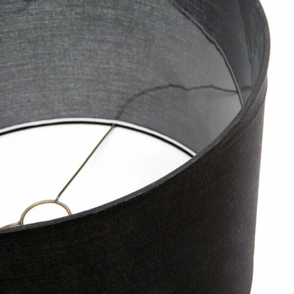 La Lampe de Table en Bois de Teck - Noir Naturel – Image 4