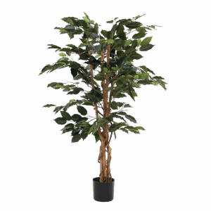 Plante Ficus Artificielle - H110 x Ø65 cm - Vert
