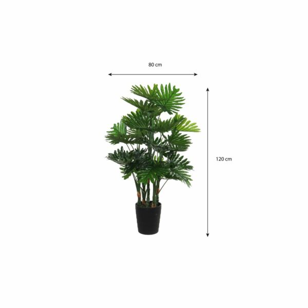 Plante Artificielle Philodendron - H120 x Ø80 cm - Vert – Image 8