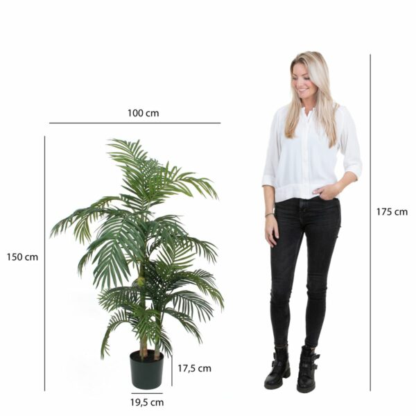 Palmier Areca Plante artificielle - H150 x Ø100 cm - vert – Image 5