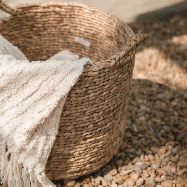 Panier à linge | Panier de plantes | Panier de Rangement BALAI en Jacinthe d'Eau (3 tailles) – Image 3