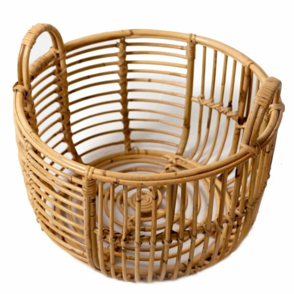 Panier à linge | Panier de plantes | Panier de rangement JEMUH en rotin (2 tailles) – Image 8