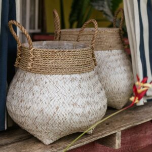 Panier | Panier à linge | Panier à plantes BENOA en bambou (2 tailles)