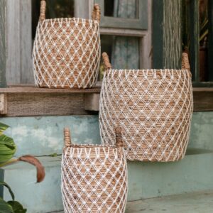 Panier à linge | Panier à plantes | Panier de Rangement KUBU en Fibre de Bananier (3 tailles)