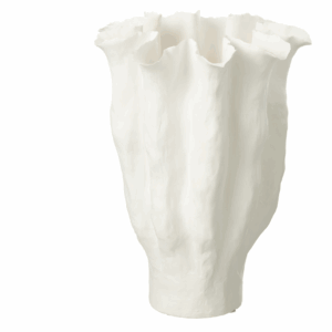 Vase Calice en Céramique Blanc Grand