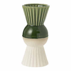 Vase Reya Porcelaine Blanc/Vert S