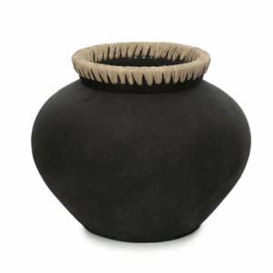 Le vase Styly - Noir Naturel - L