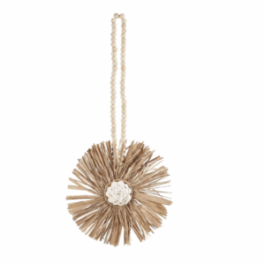 Le pompon en raphia Bunga - Naturel