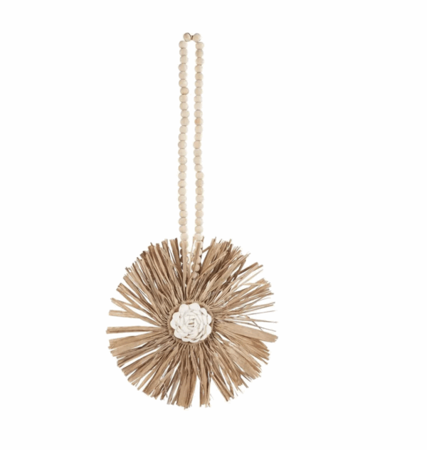 Le pompon en raphia Bunga - Naturel