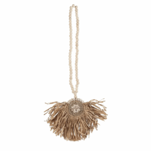 Le pompon en raphia Tajoe - Naturel