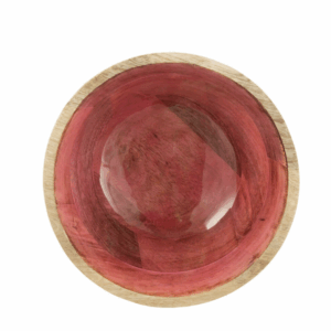 Bol en bois de manguier rose grand