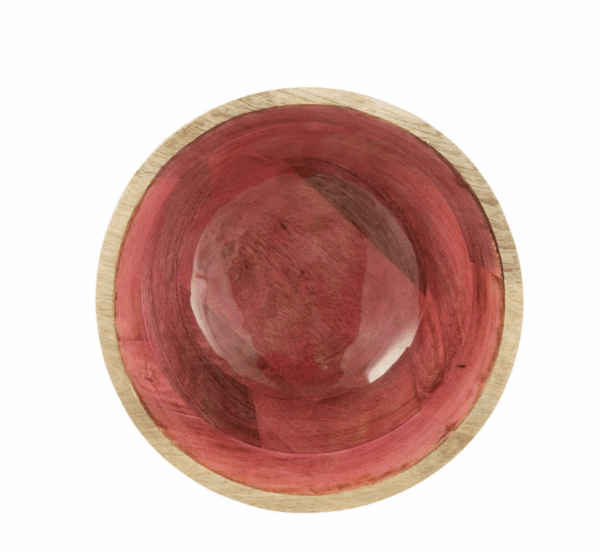 Bol en bois de manguier rose grand
