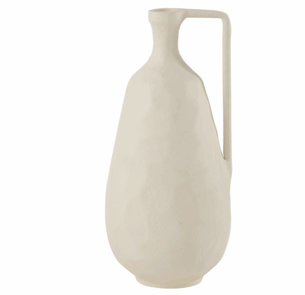 Vase Goa Aluminium Blanc Grand