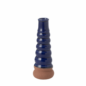 Vase Leo Buoys Porcelaine Bleu/Terre