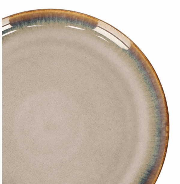 4 Assiettes Plates Beige – Image 3