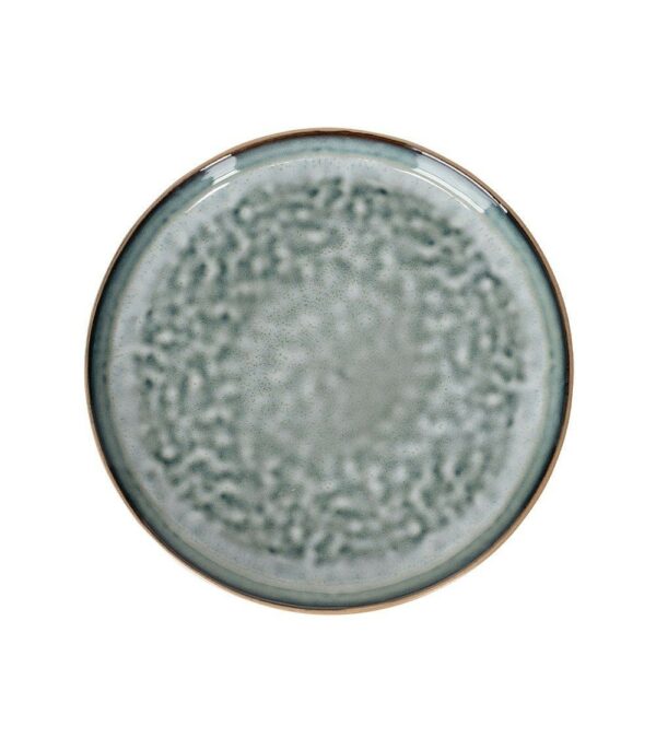 4 Assiettes Plates Bleu
