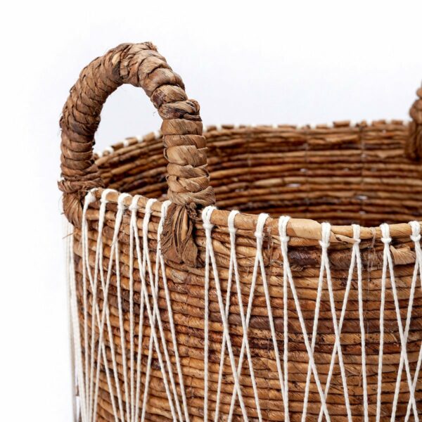 Panier à linge Boho | Panier de plantes | Panier de rangement MANDURO en fibre de bananier (3 tailles) – Image 7