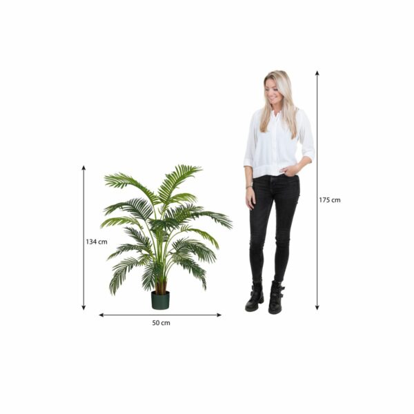 Areca Palm Plant artificiel dans le pot - H134 x Ø50 cm - vert – Image 5